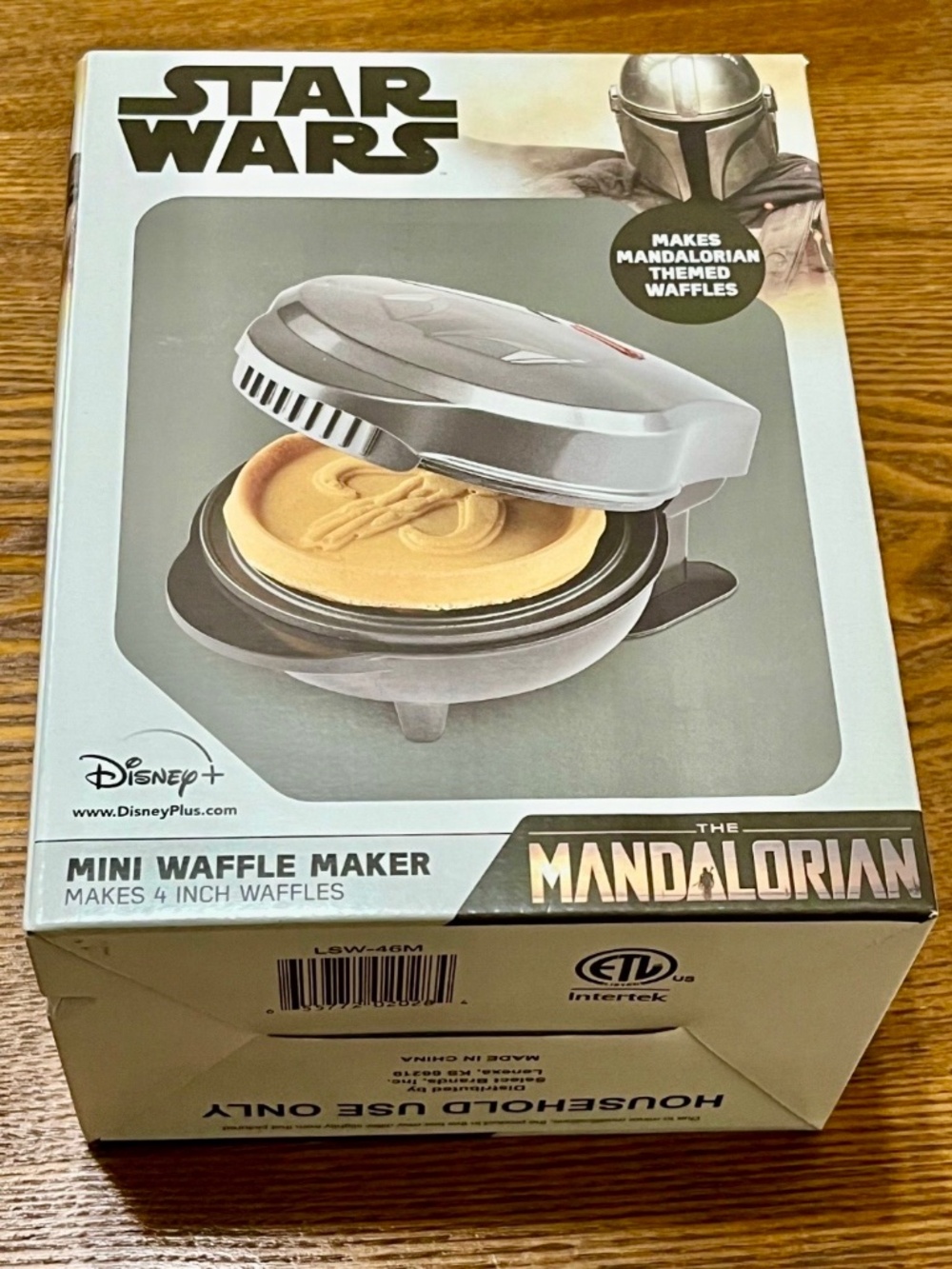 Star Wars Mandalorian, mini waffle maker